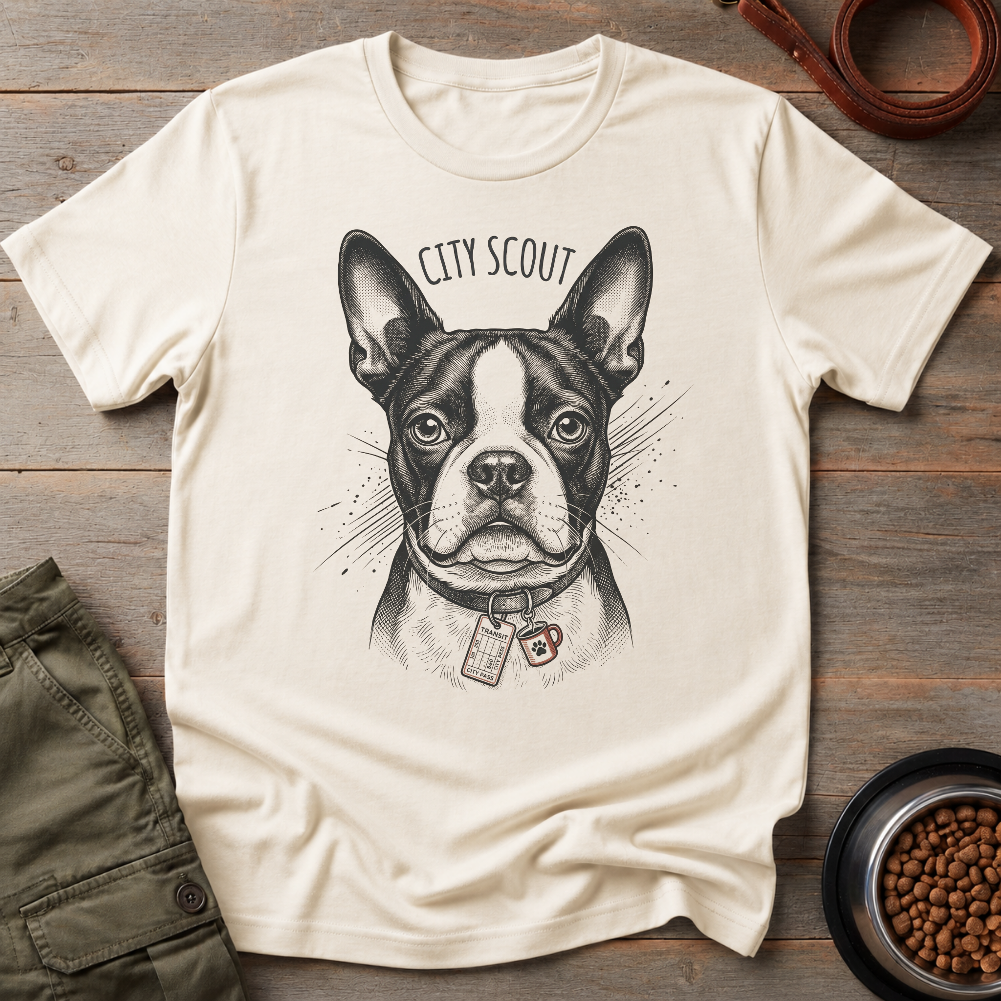Boston Terrier The City Explorer Tee