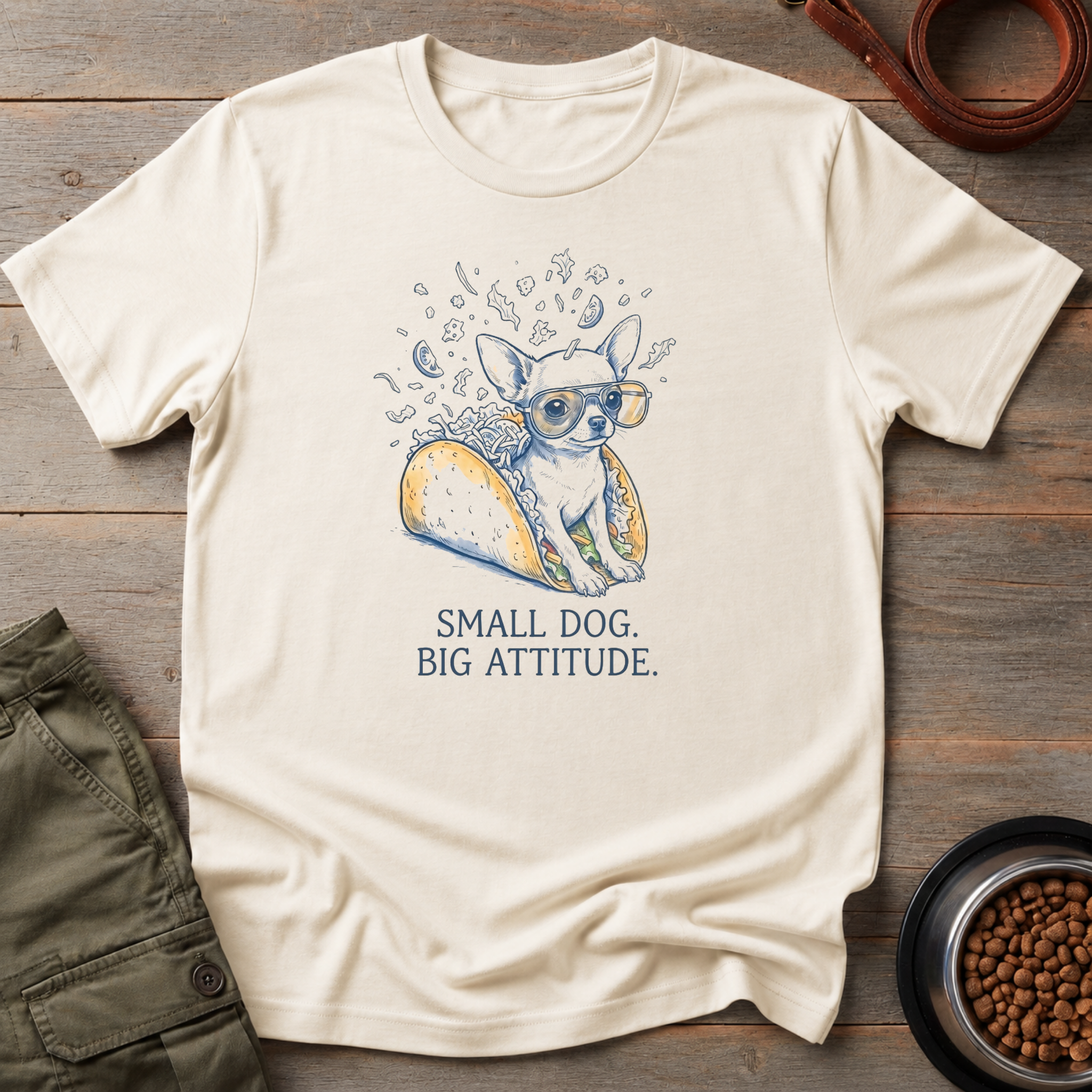 Chihuahua Small Dog Big Attitude Tee