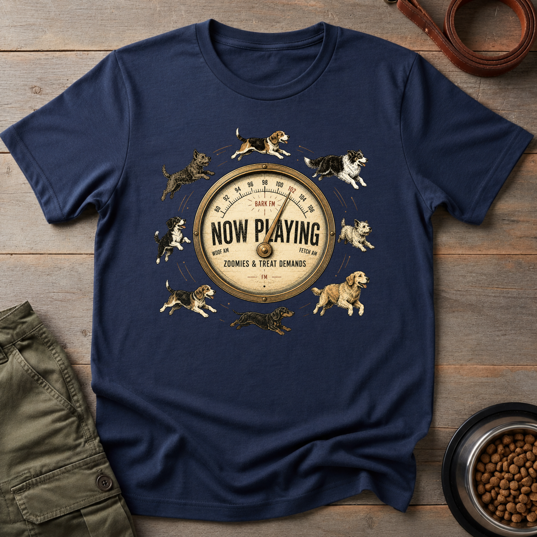Bark FM Now Playing Zoomies & Treat Demands Tee