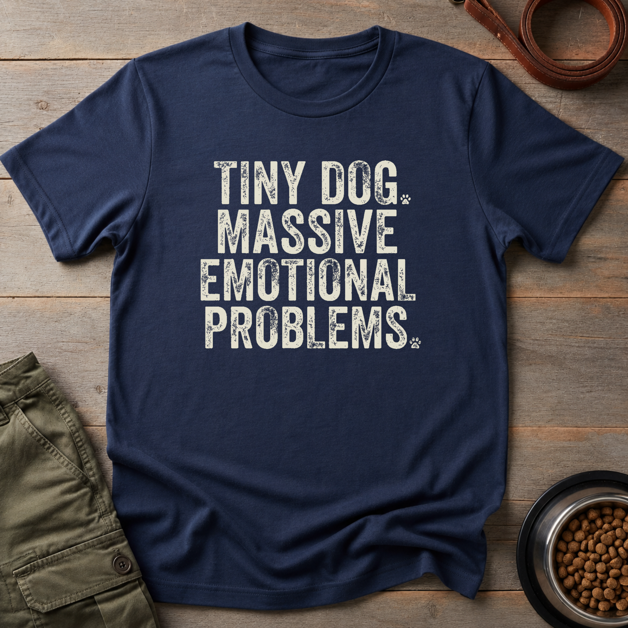 Tiny Dog. Massive Emotional Problems. Tee