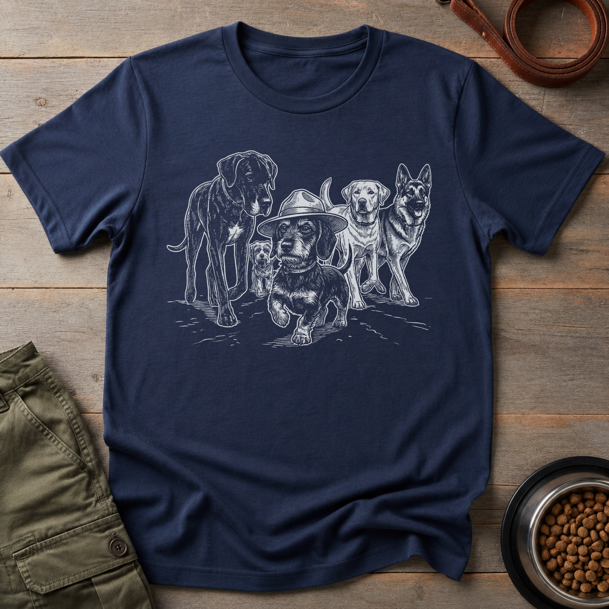Dachshund Big Plans Tee