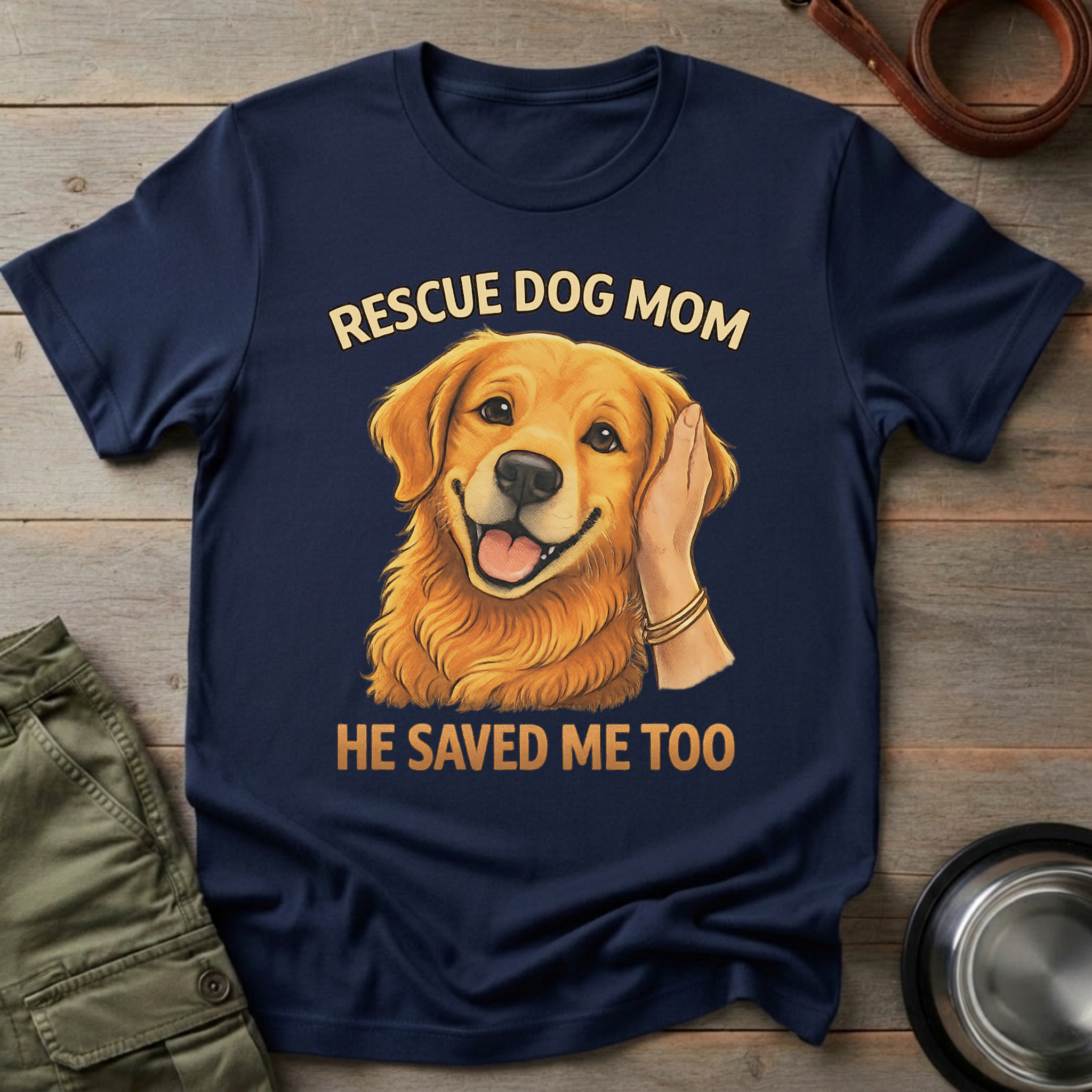 Rescue Dog Mom Tee