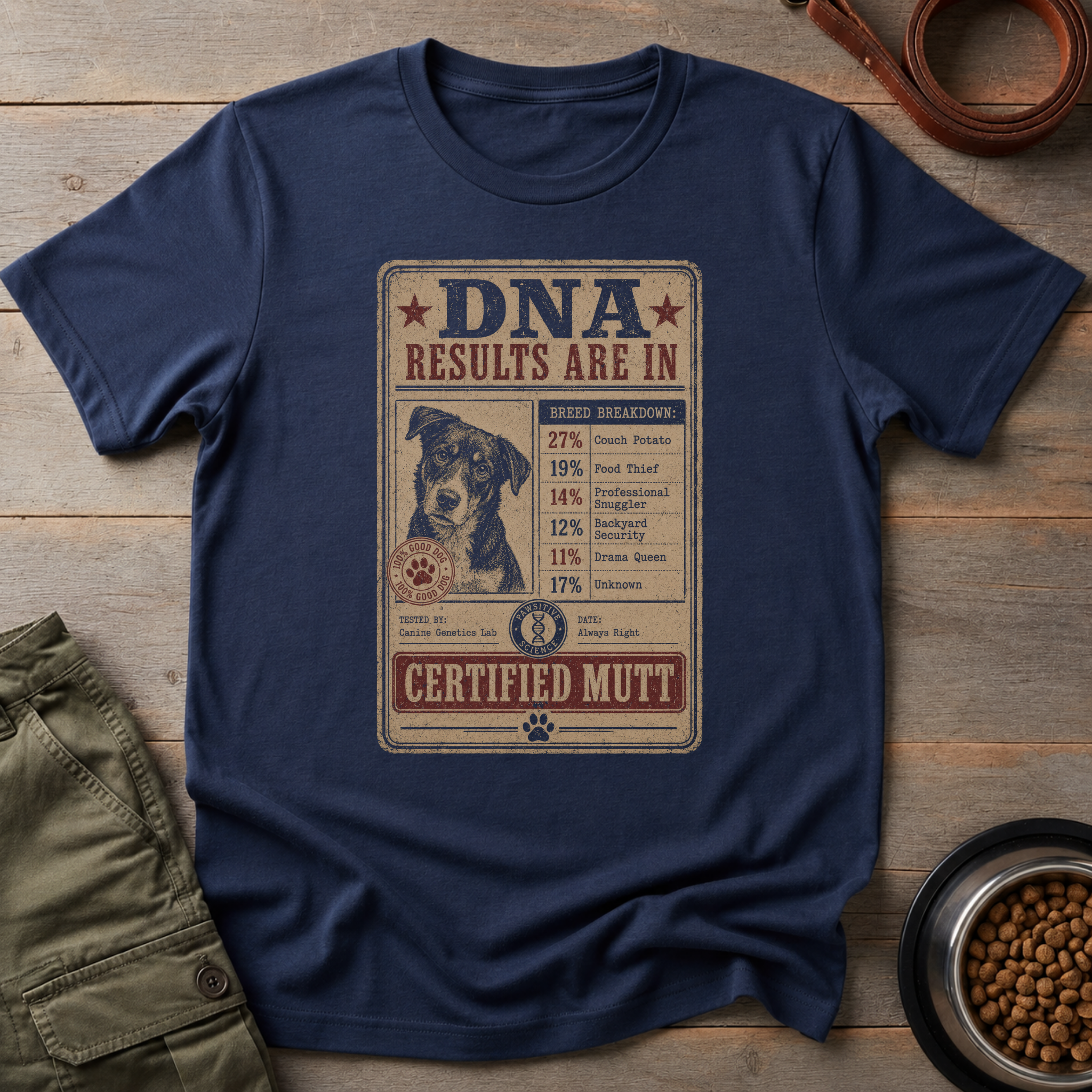 Dog DNA Test Results Tee