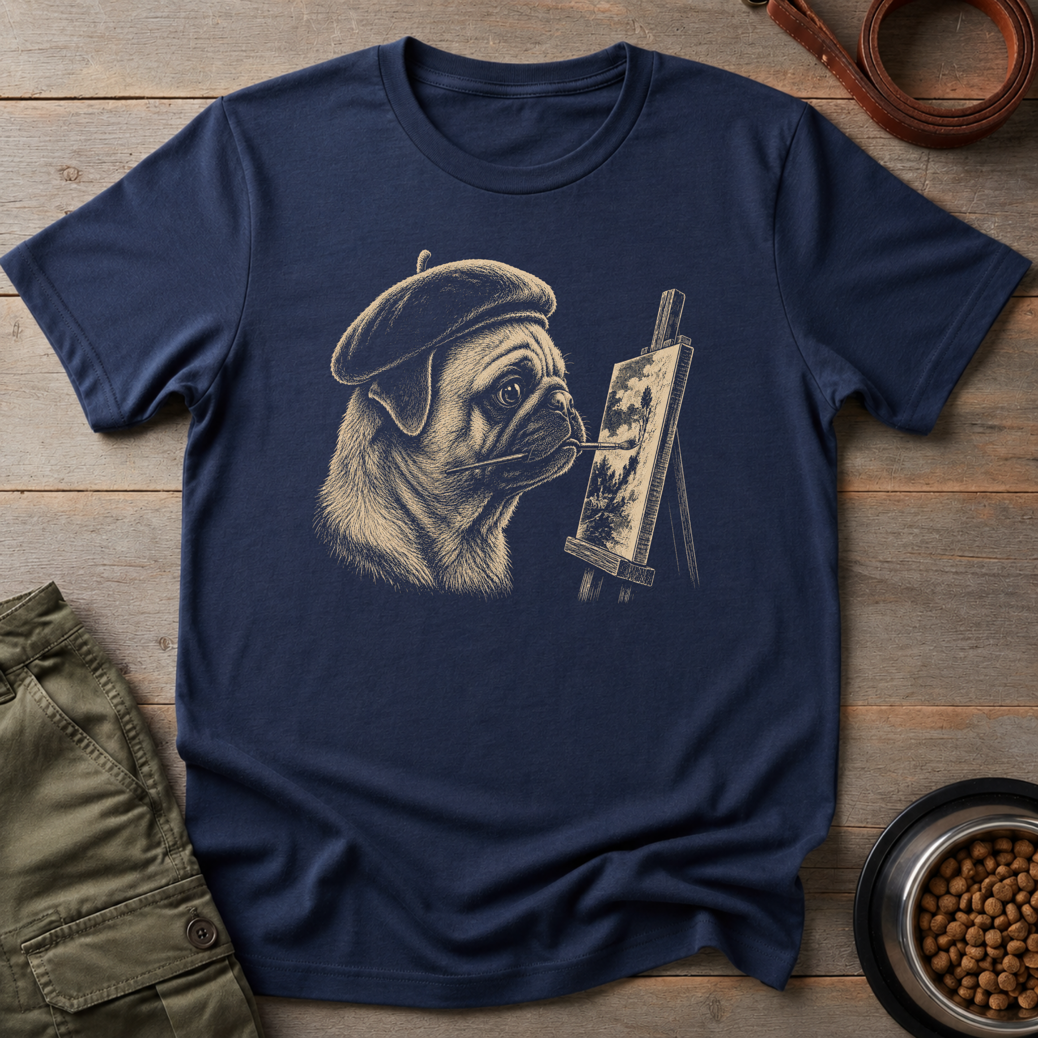 Pug the Painter Tee