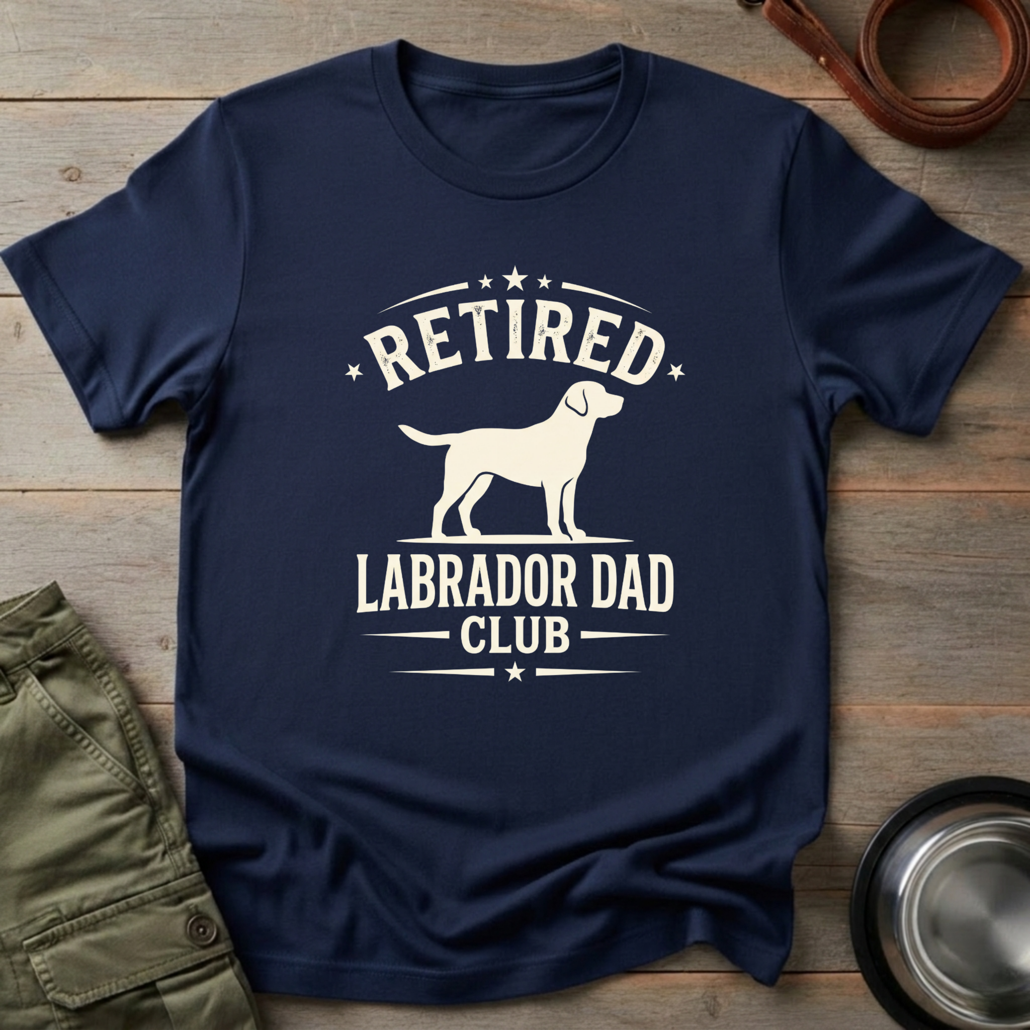 Retired Labrador Dad Club Tee