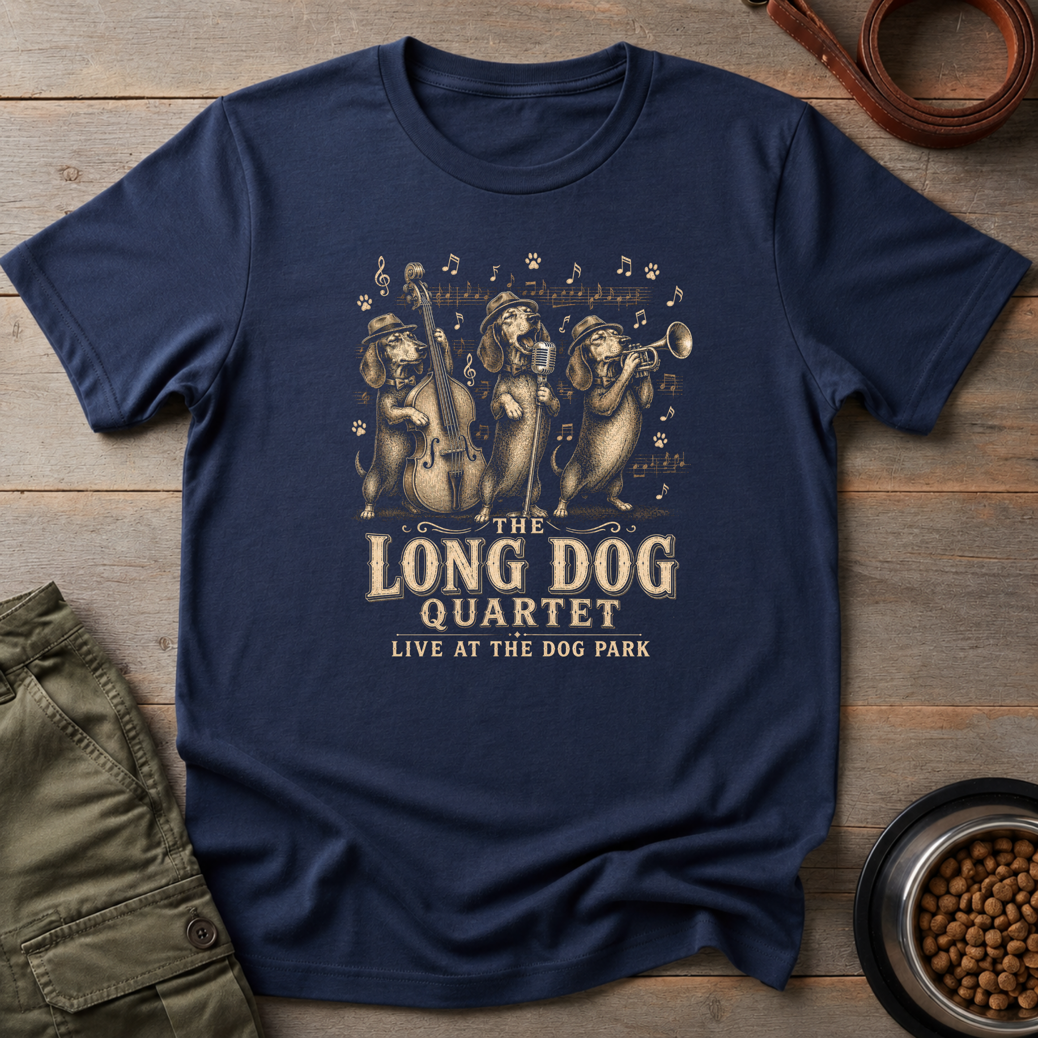 Dachshund Long Dog Quartet Tee