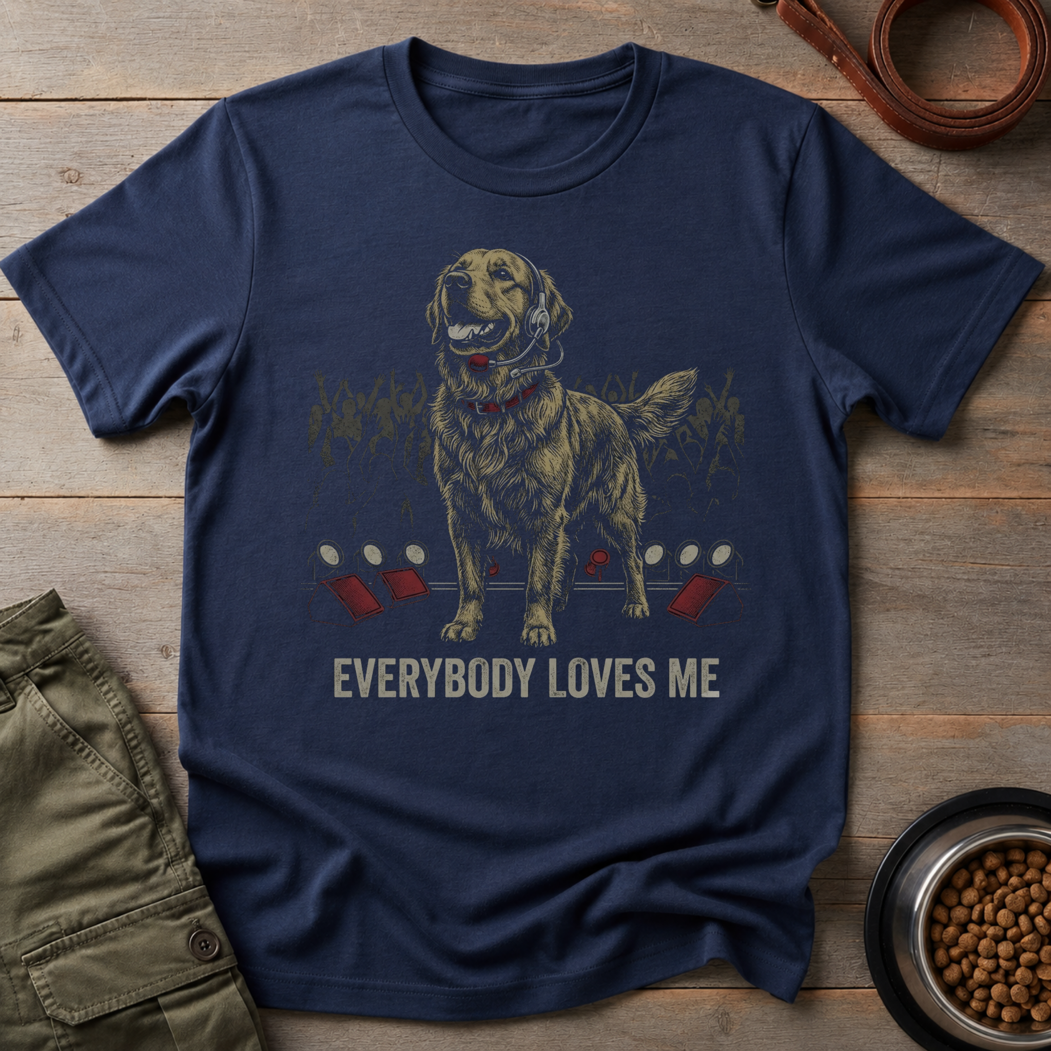 Golden Retriever Pop Star Tee