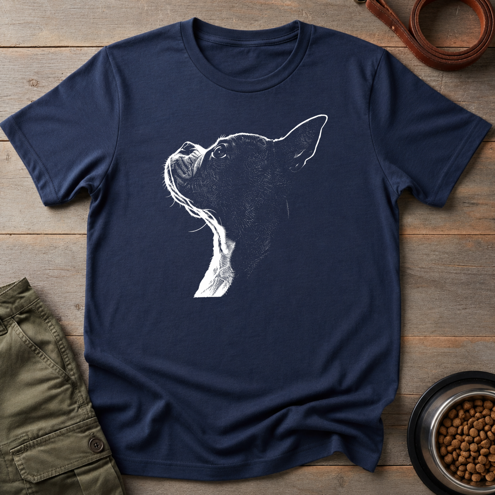 Boston Terrier Shadow Tee