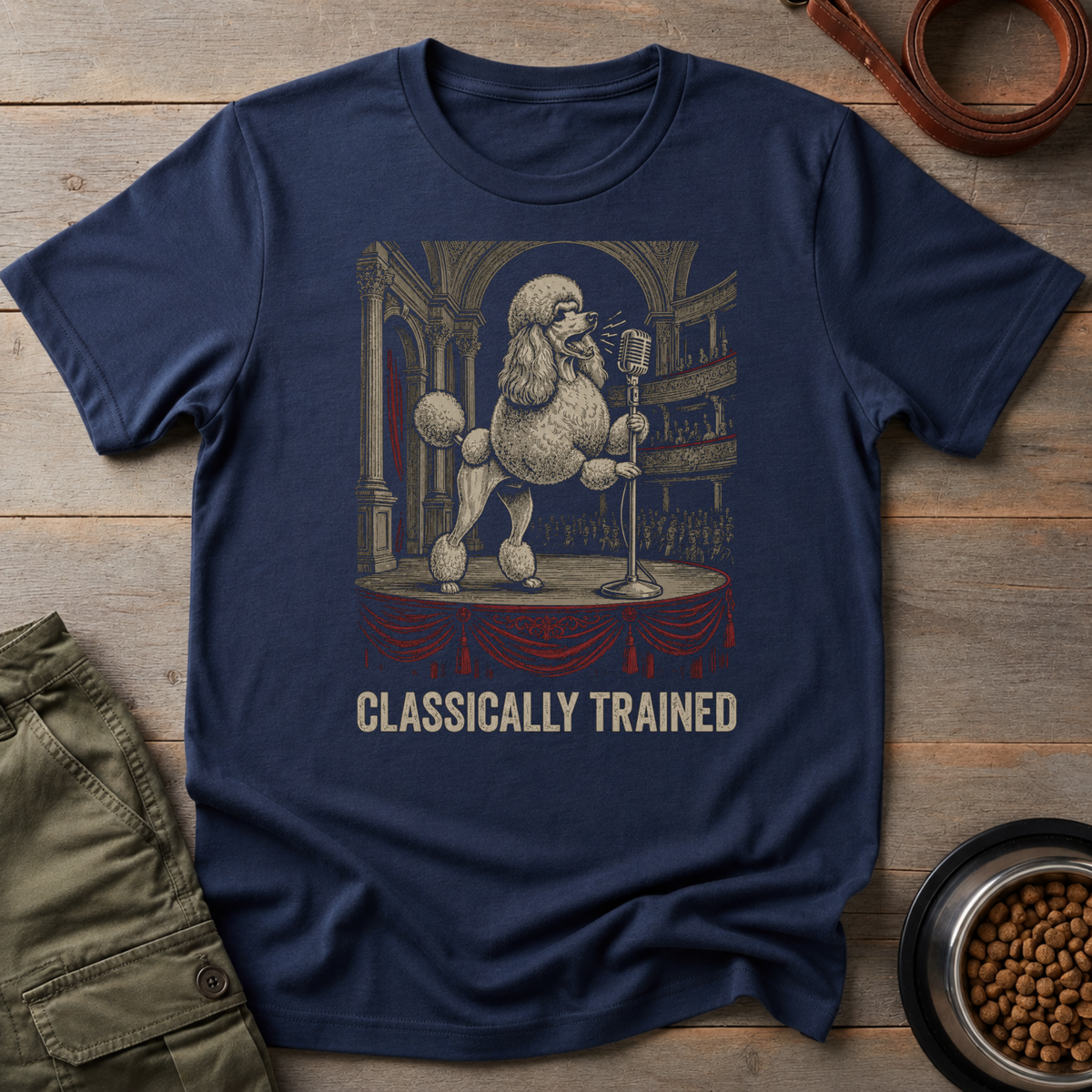 Poodle Opera Singer Tee