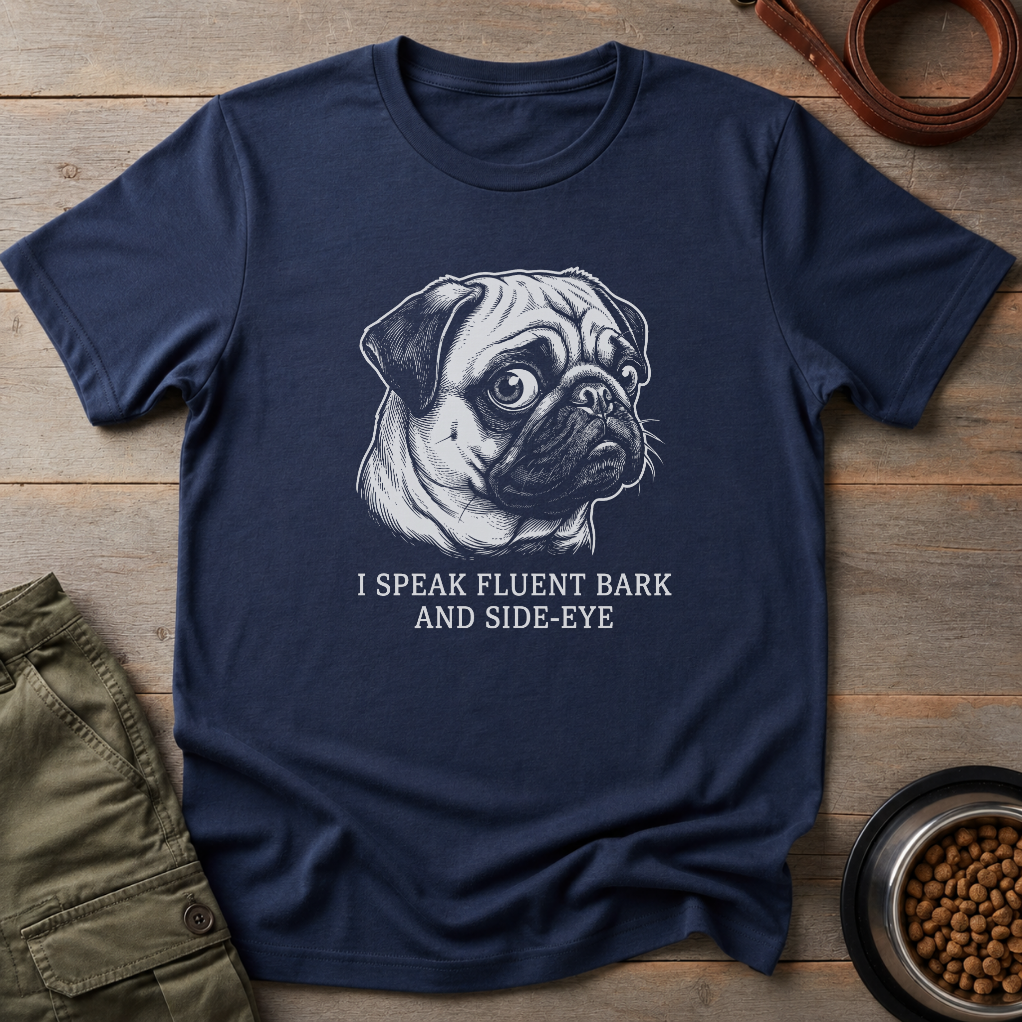 Pug I Speak Fluent Tee