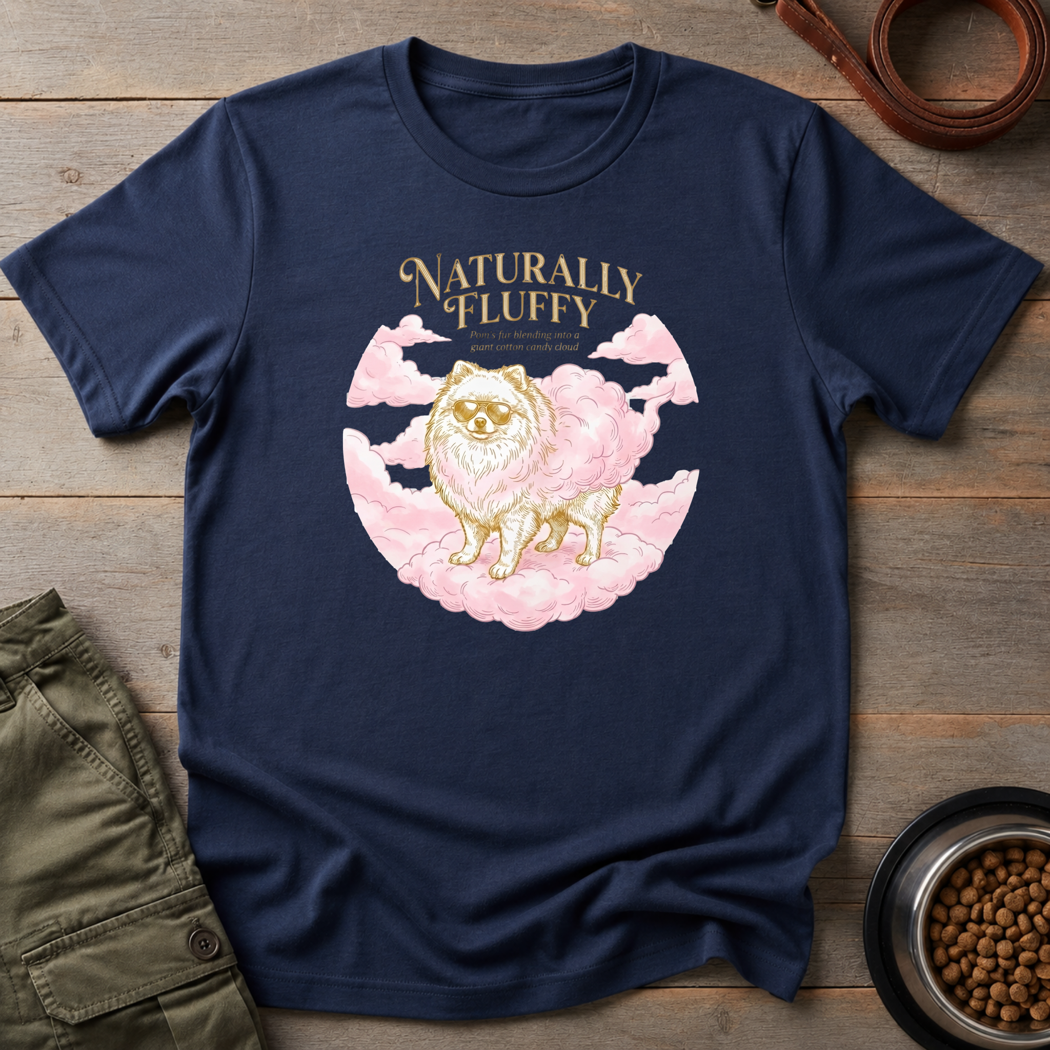 Pomeranian Naturally Fluffy Tee