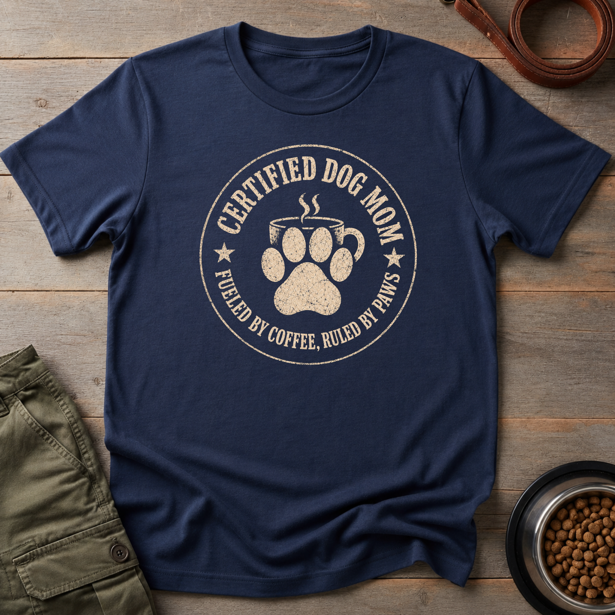 The Caffeinated Dog Mom Tee
