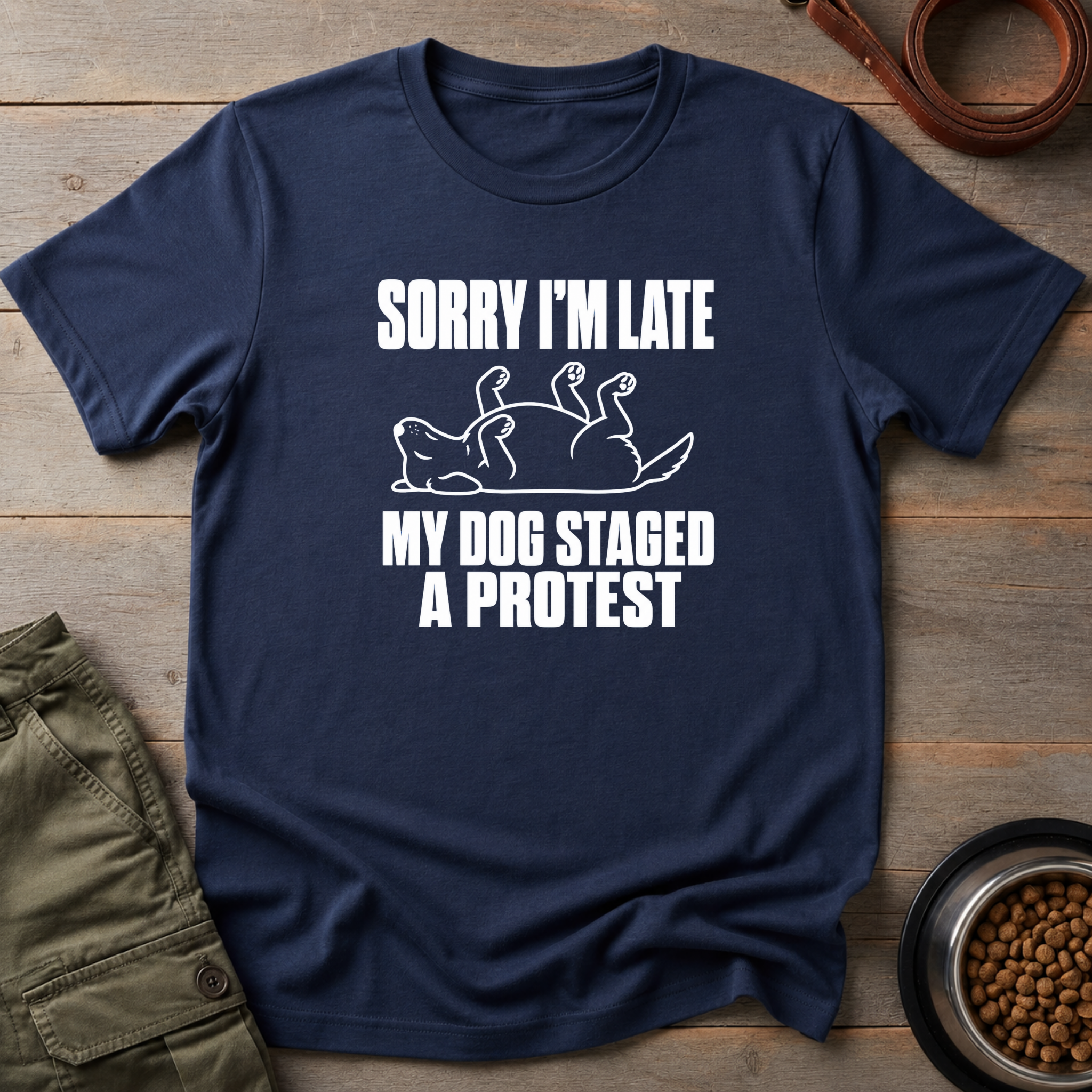 My Dog Staged A Protest Vintage Tee