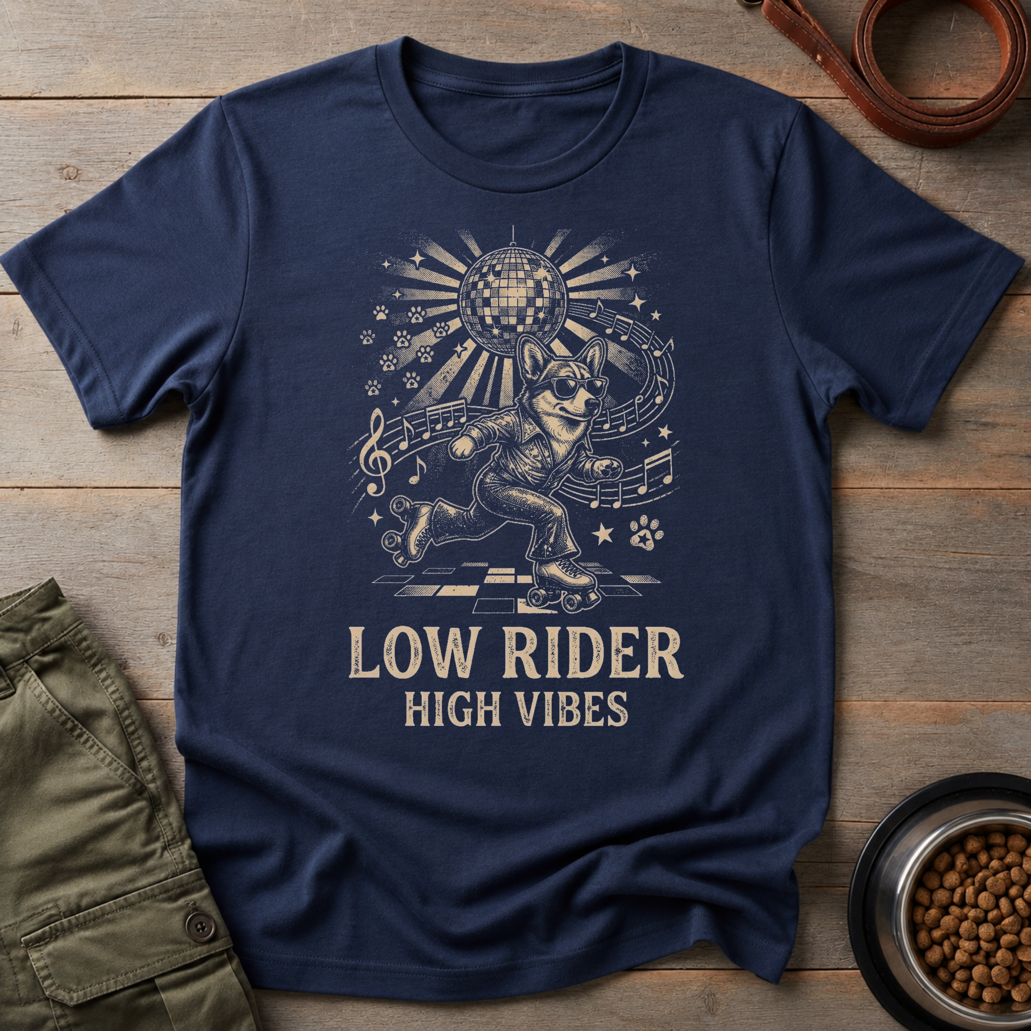 Corgi Disco Tee