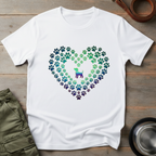 Pawprint Heart Glow Tee