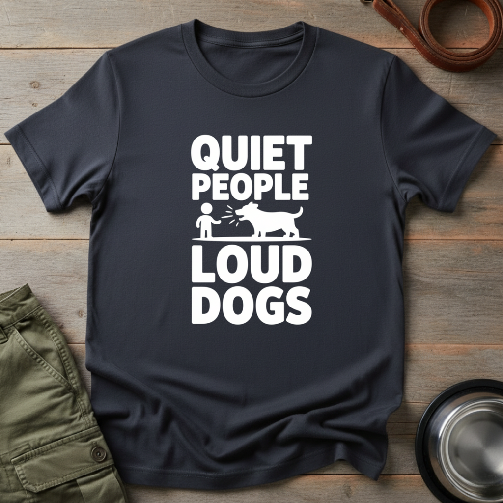 Quiet People Loud Dogs Tee