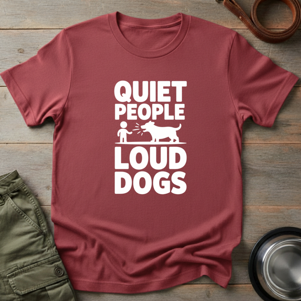 Quiet People Loud Dogs Tee