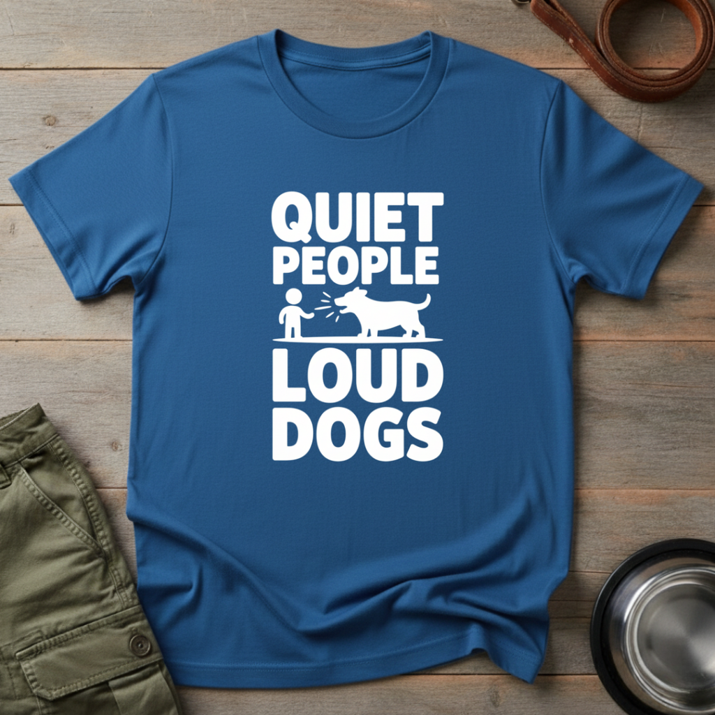 Quiet People Loud Dogs Tee