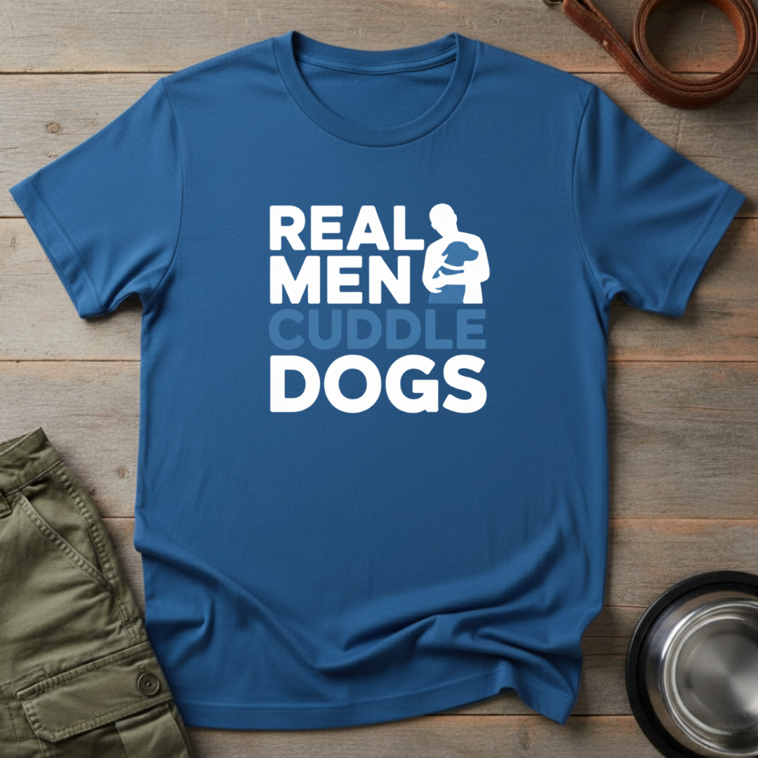 Real Men Cuddle Dogs Tee