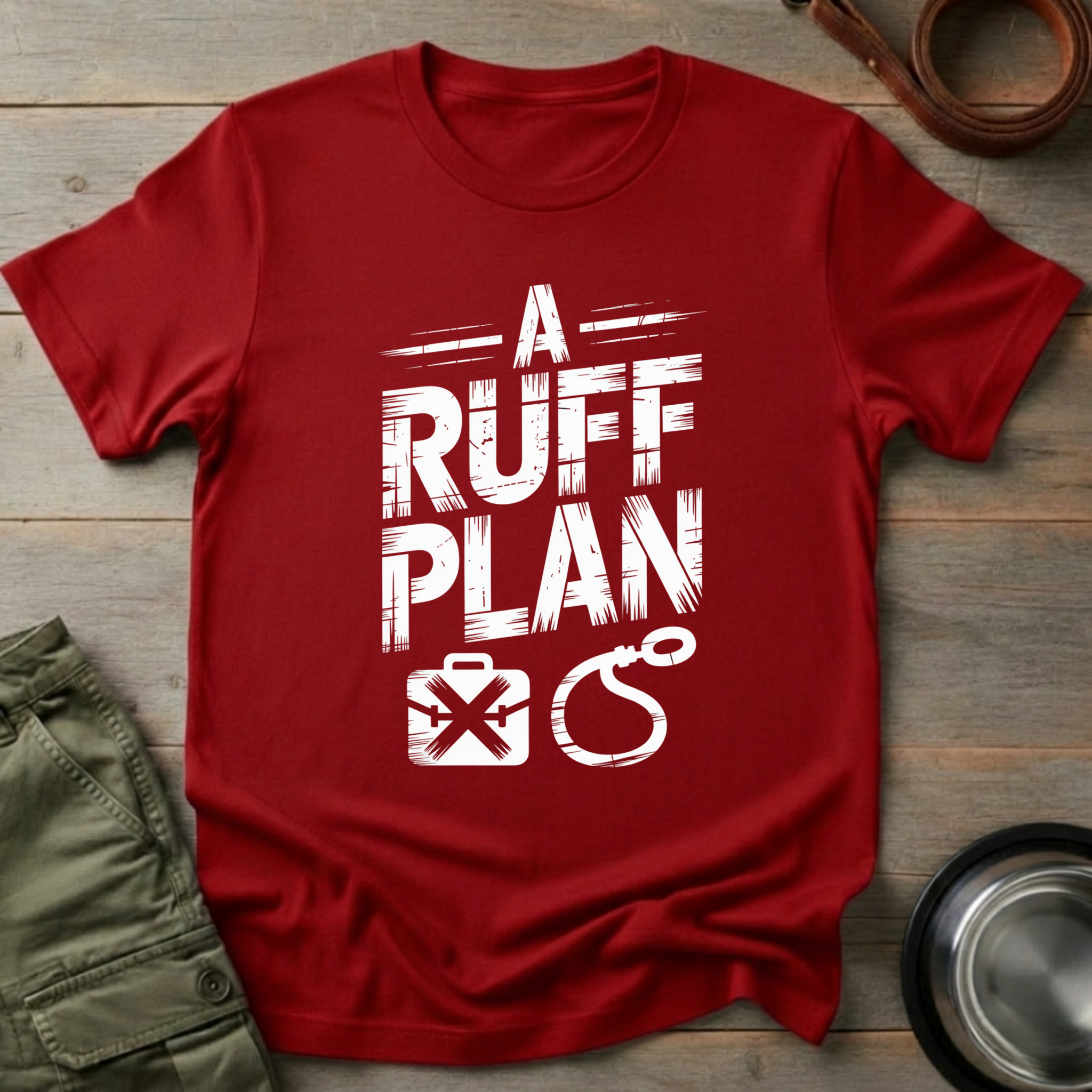 A Ruff Plan Dog Tee