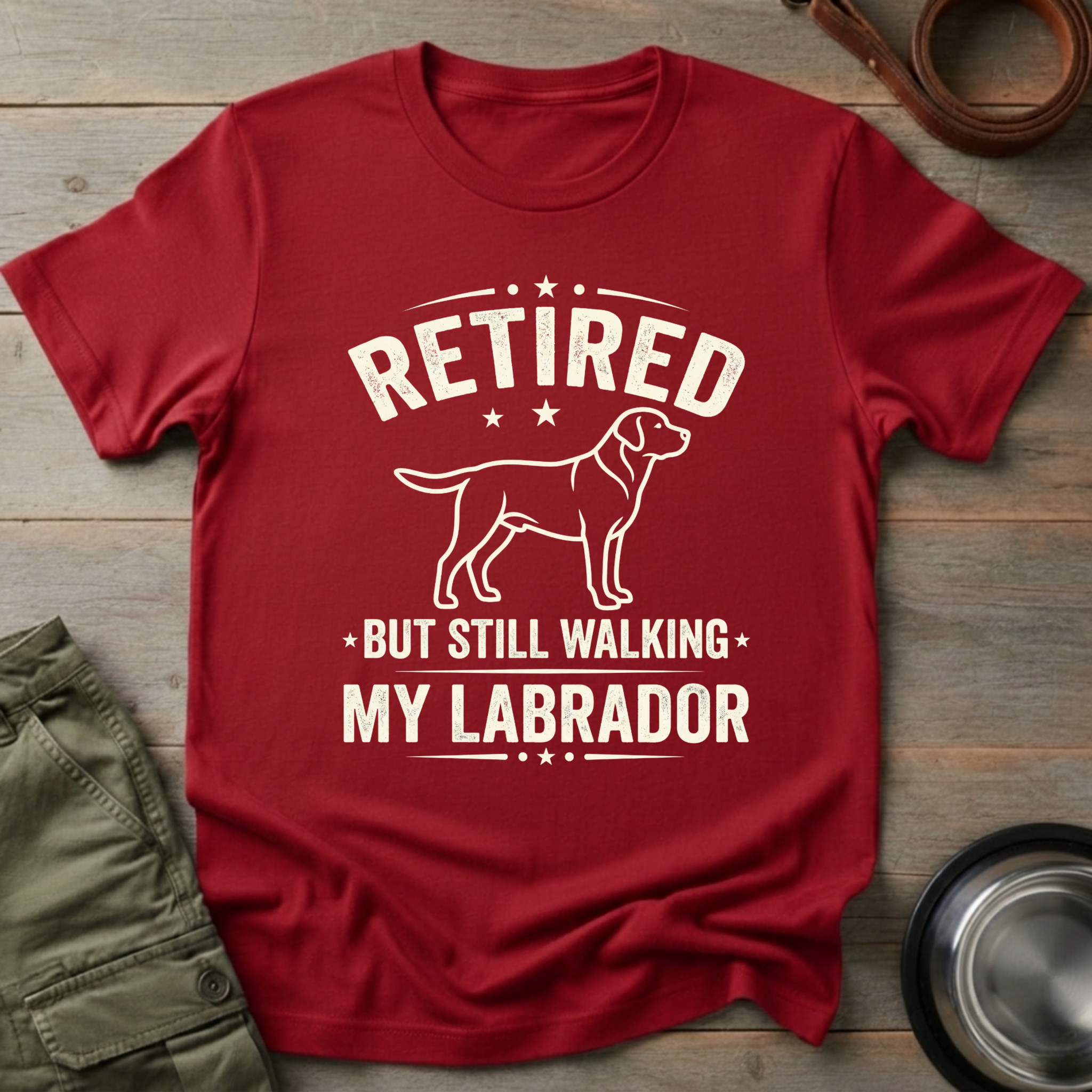 Retired But Still Walking My Labrador Tee