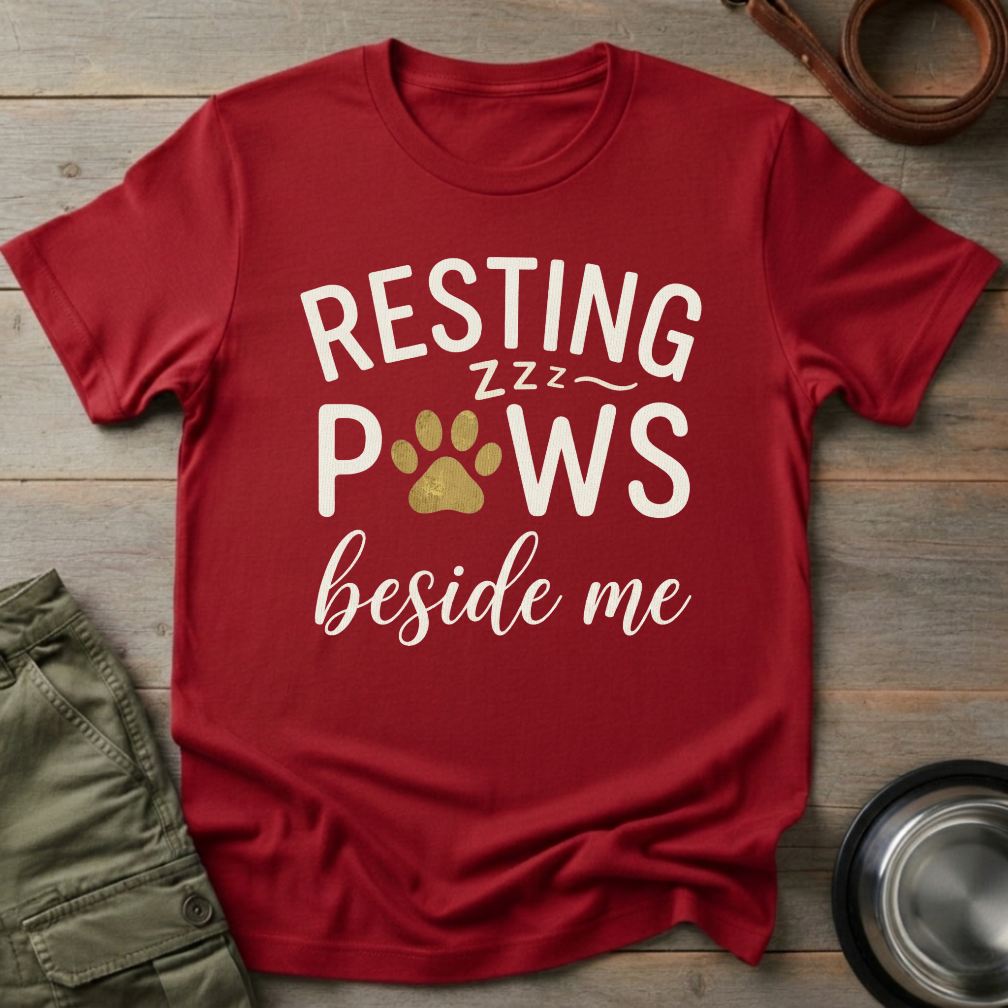 Resting Paws Beside Me Tee