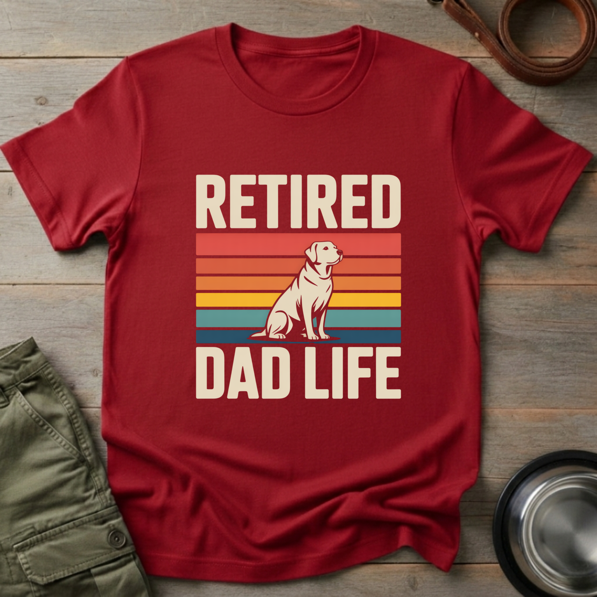 Retired Dad Life Labrador Tee