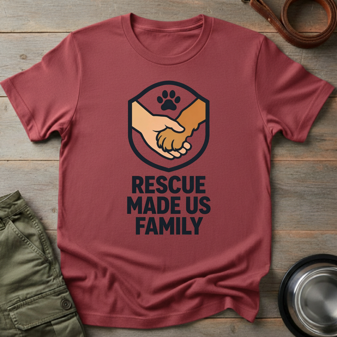 Rescue Made Us Family Tee