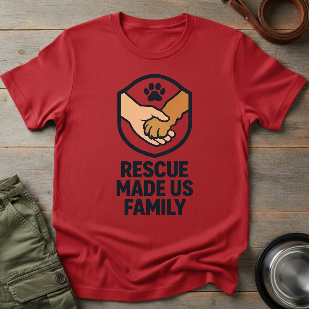 Rescue Made Us Family Tee