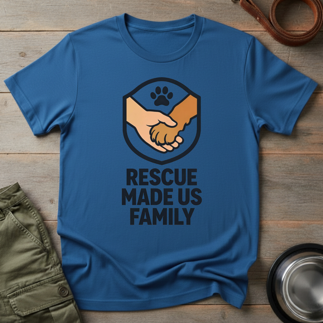 Rescue Made Us Family Tee