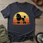 Retro Poodle Sunset Tee