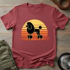 Retro Poodle Sunset Tee