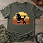 Retro Poodle Sunset Tee