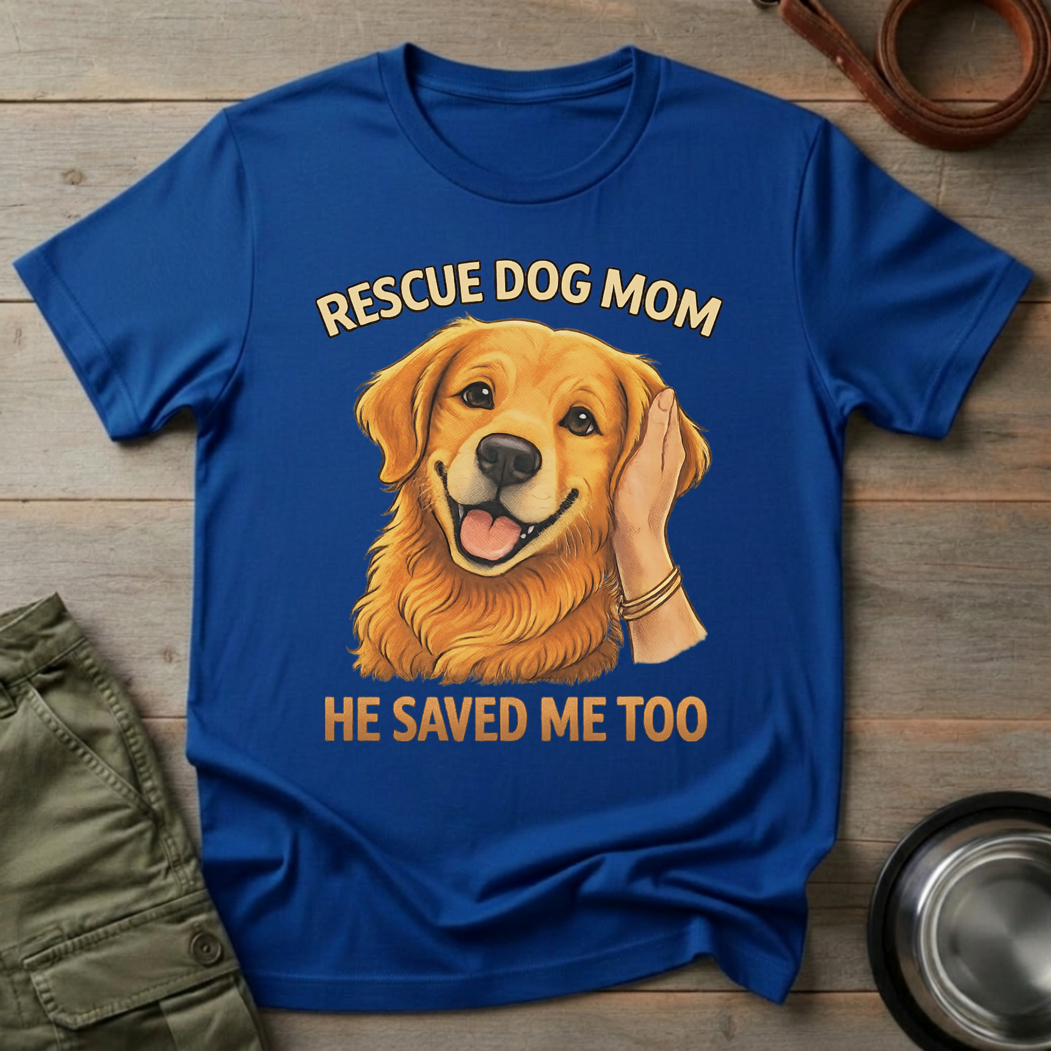 Rescue Dog Mom Tee