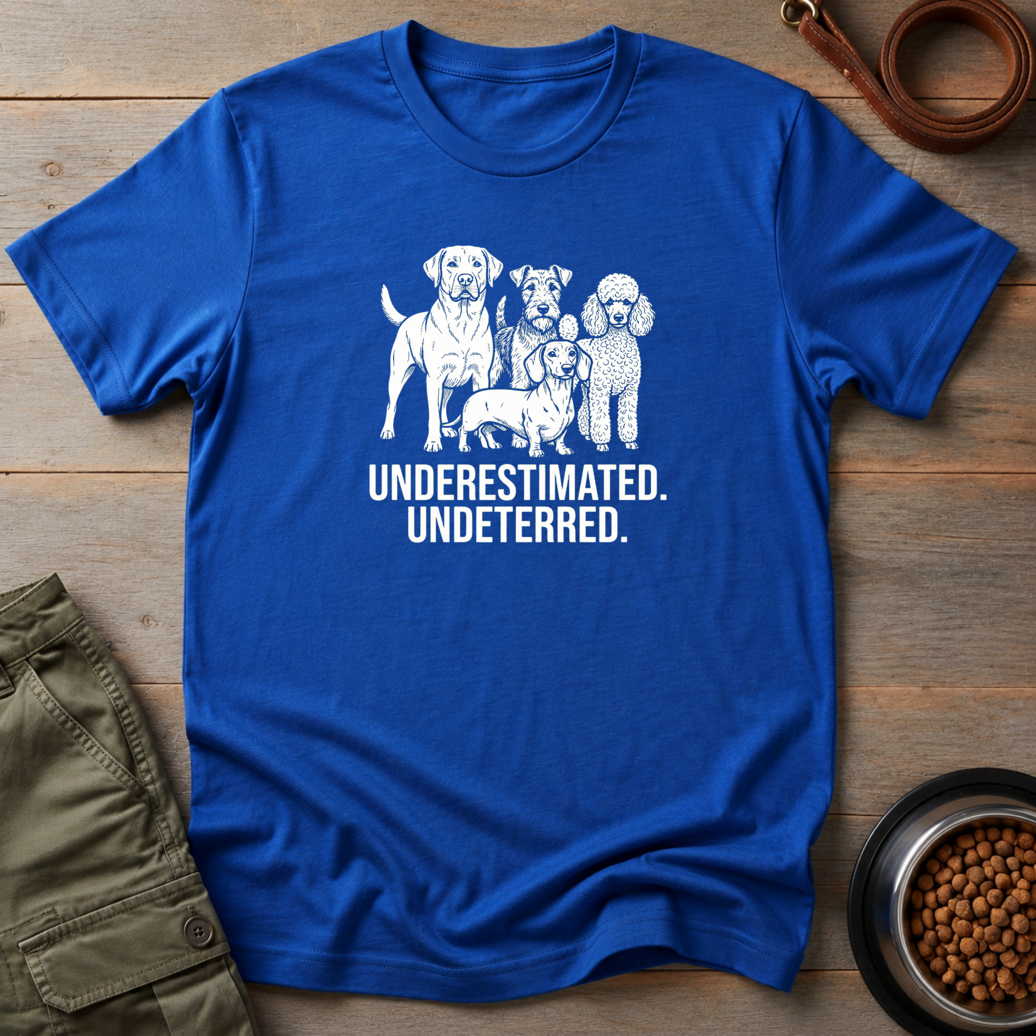 Dogs Underrated Undeterred Tee