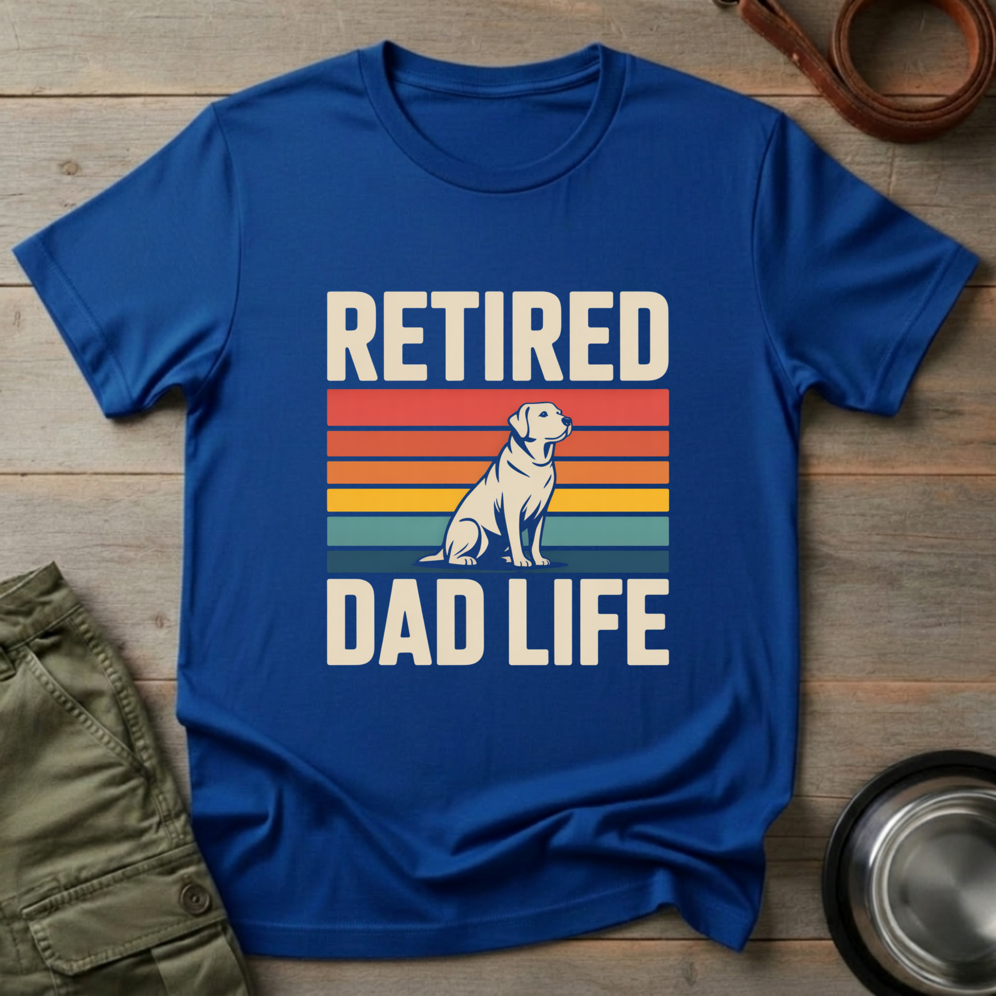 Retired Dad Life Labrador Tee