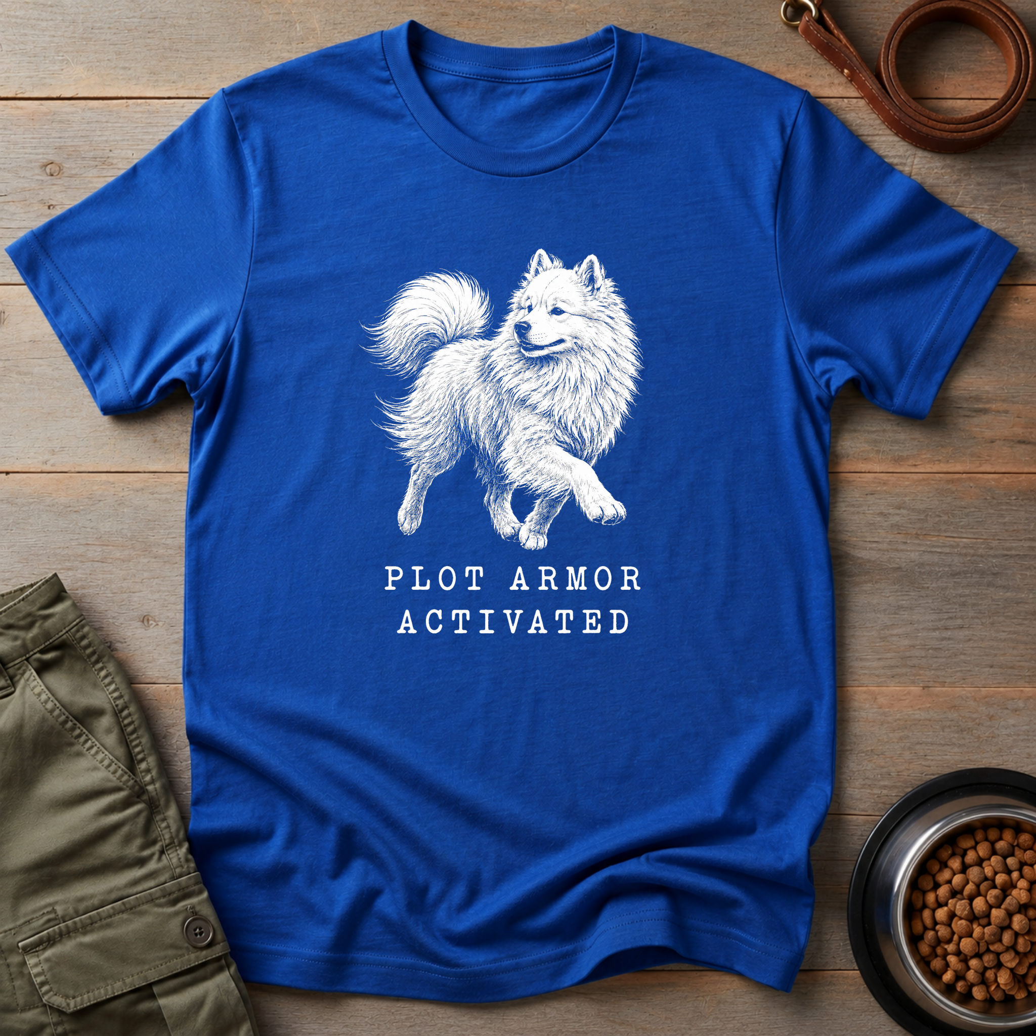Samoyed Plot Armor Activated Tee
