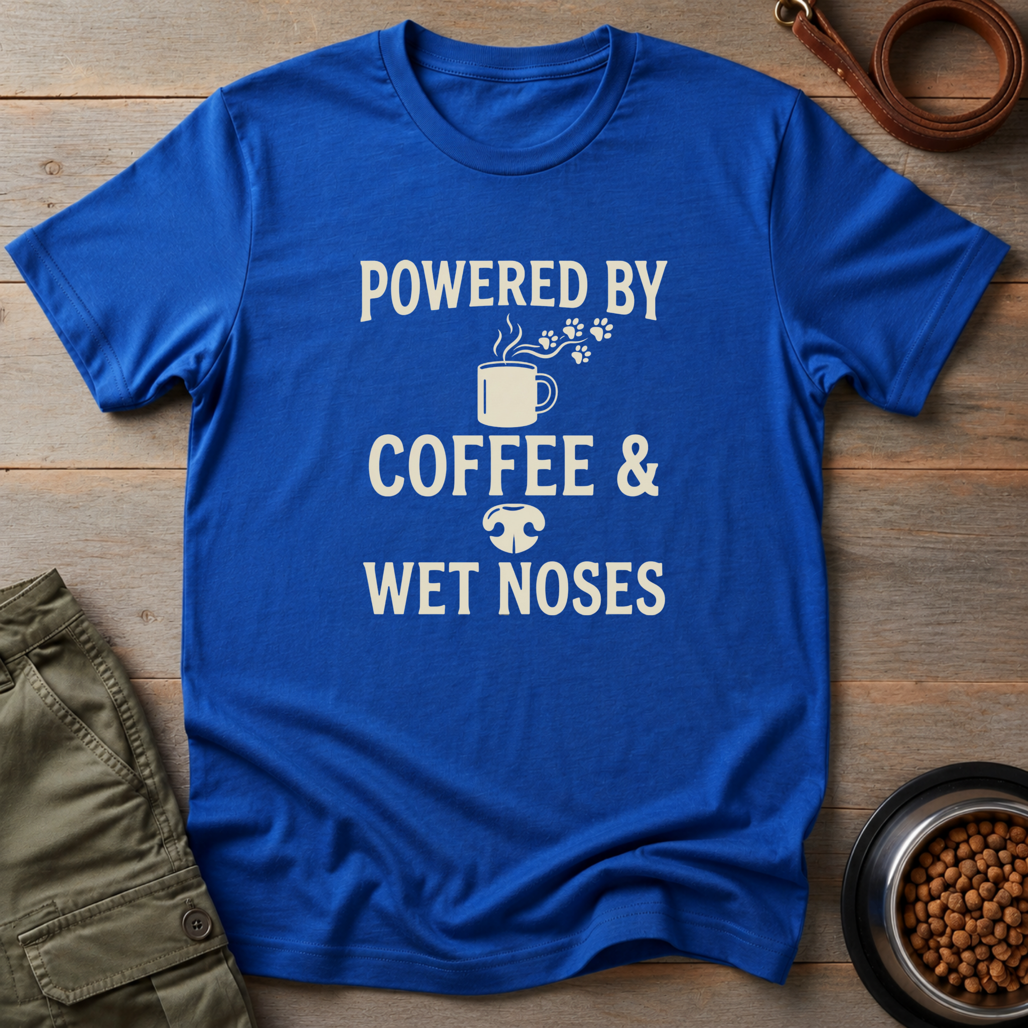 Powered By Coffee & Wet Noses Tee