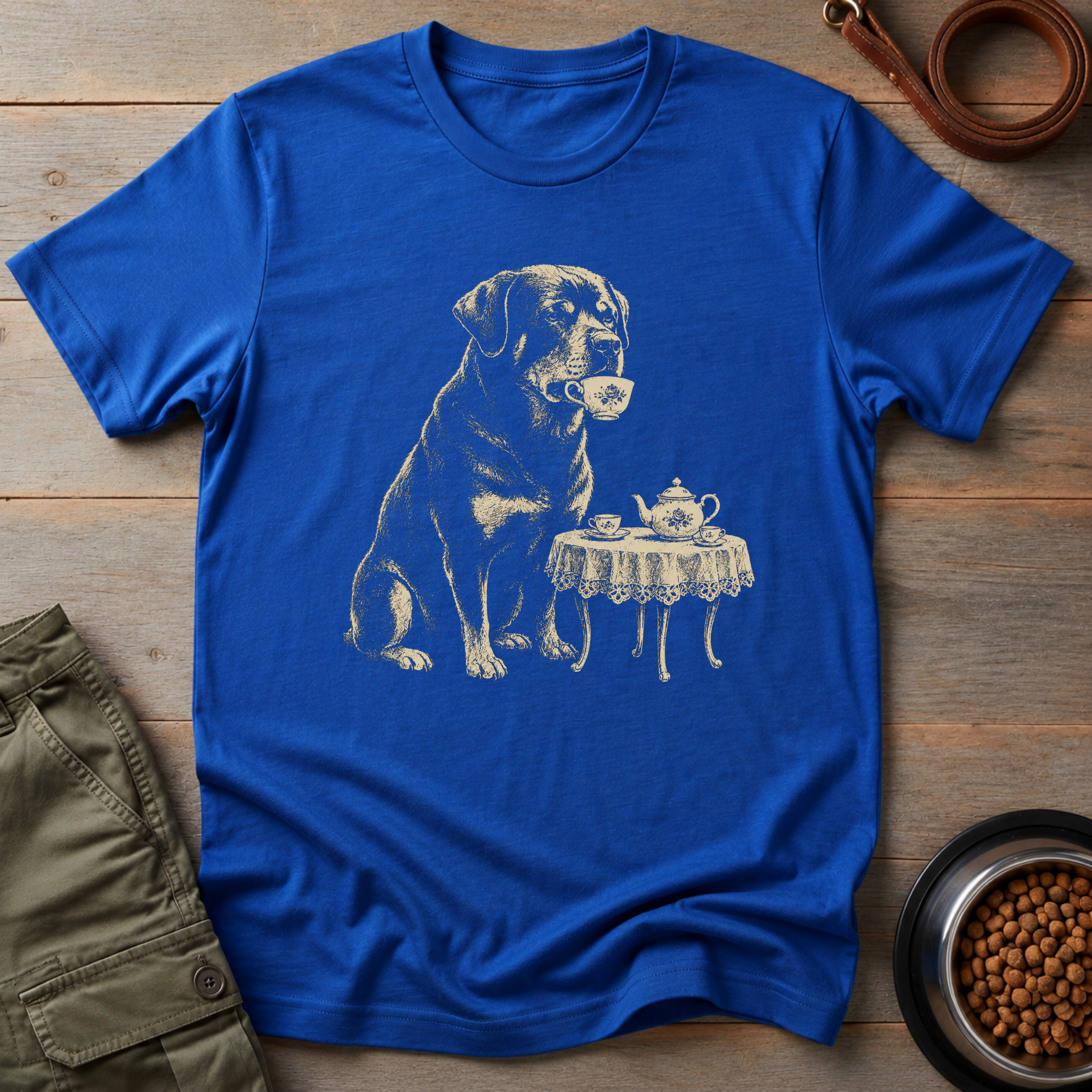 Rottweiler The Guard Dog Tea Party Tee