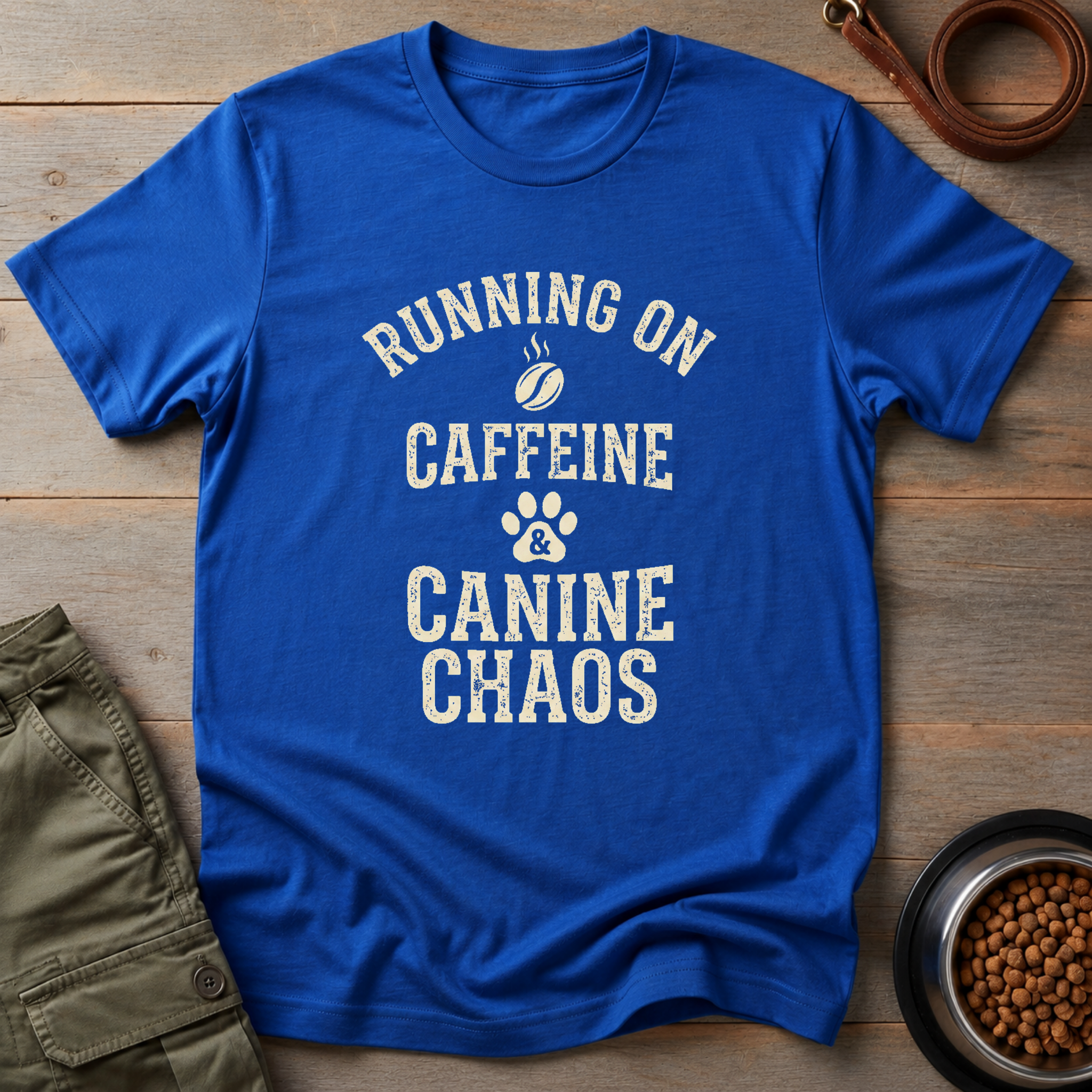 Running On Caffeine And Canine Chaos Tee