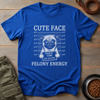 Pug Cute Face Felony Energy Tee