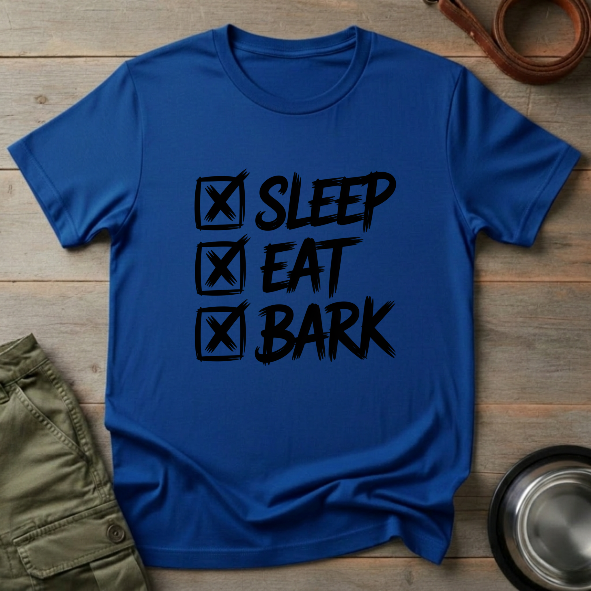 Sleep Eat Bark Dog Tee