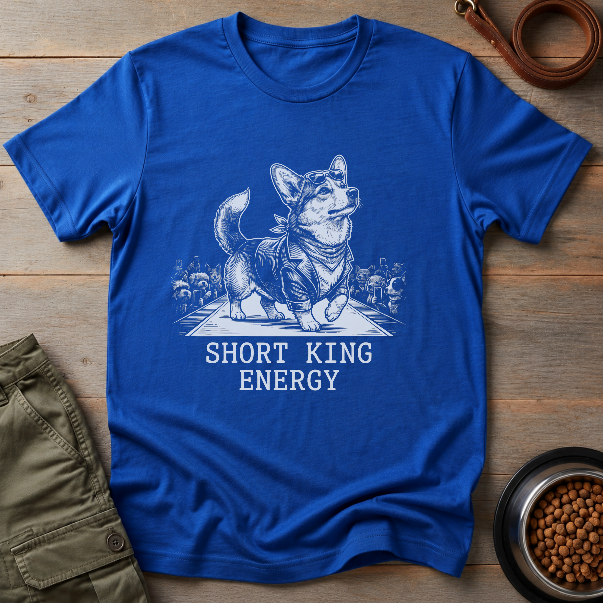 Corgi Short King Energy Tee