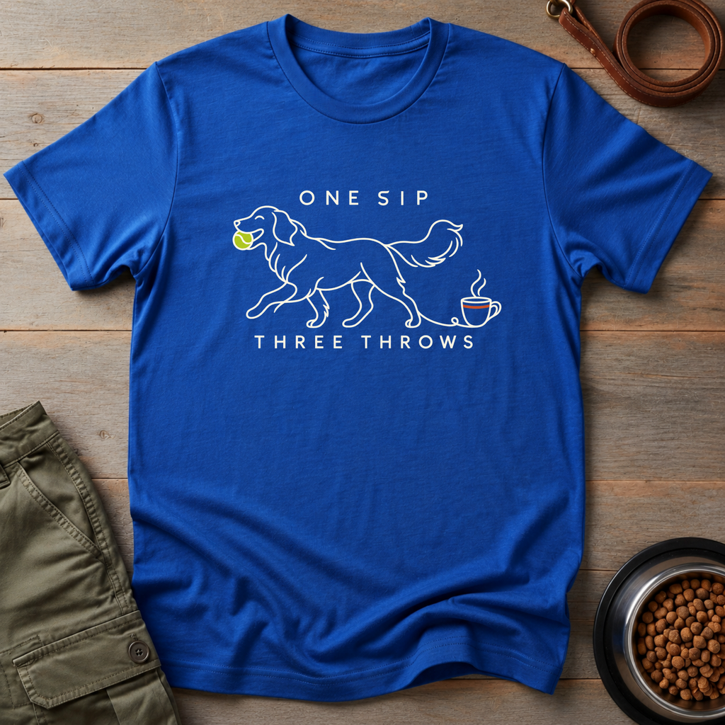 Coffee Dog Throws Tee