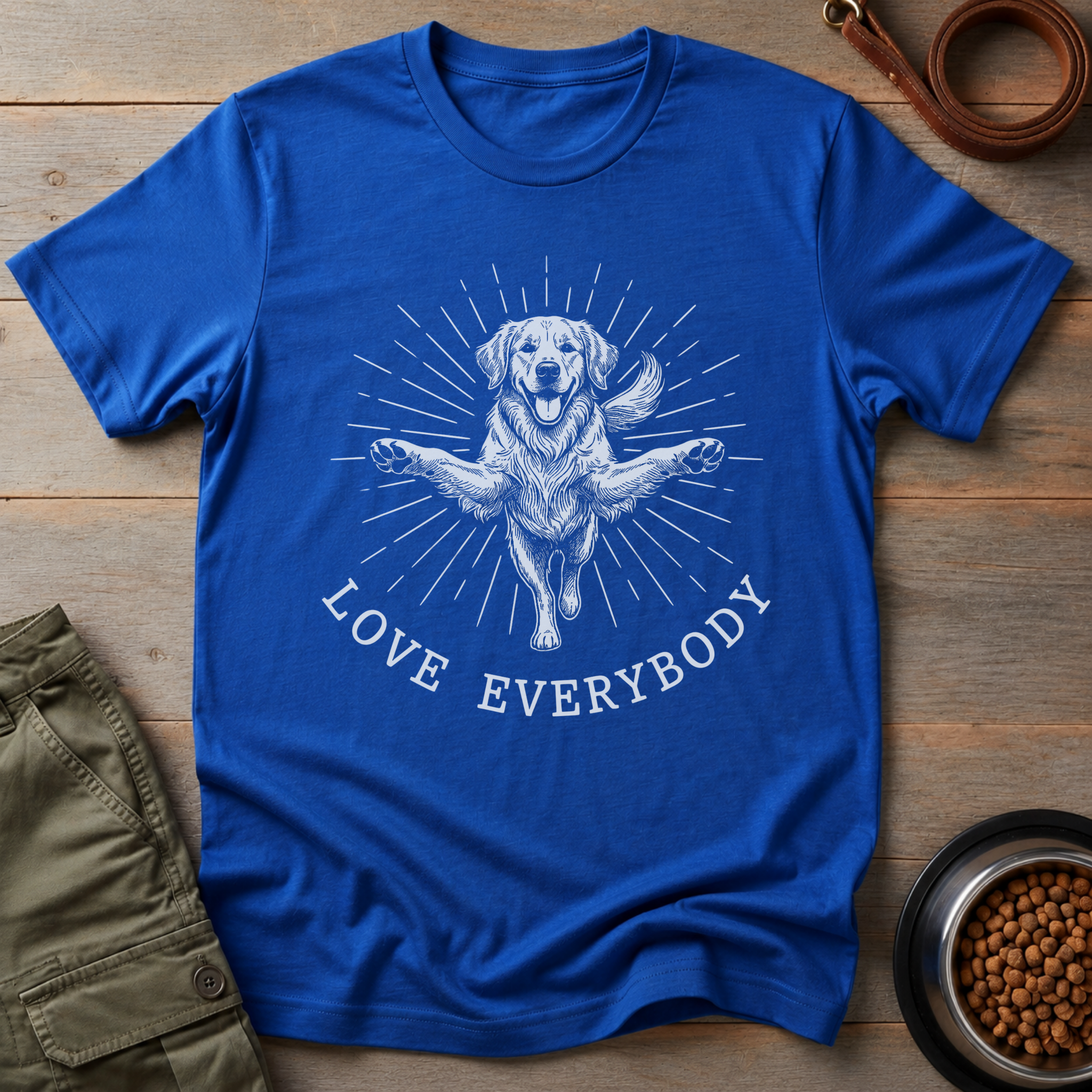 Golden Retriever Love Everybody Tee