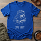 Rottweiler Looks Tough Loves Hard Tee