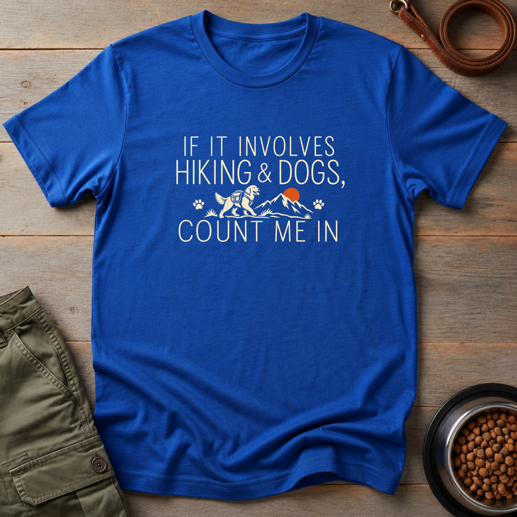 Hiking Dog Crew Tee