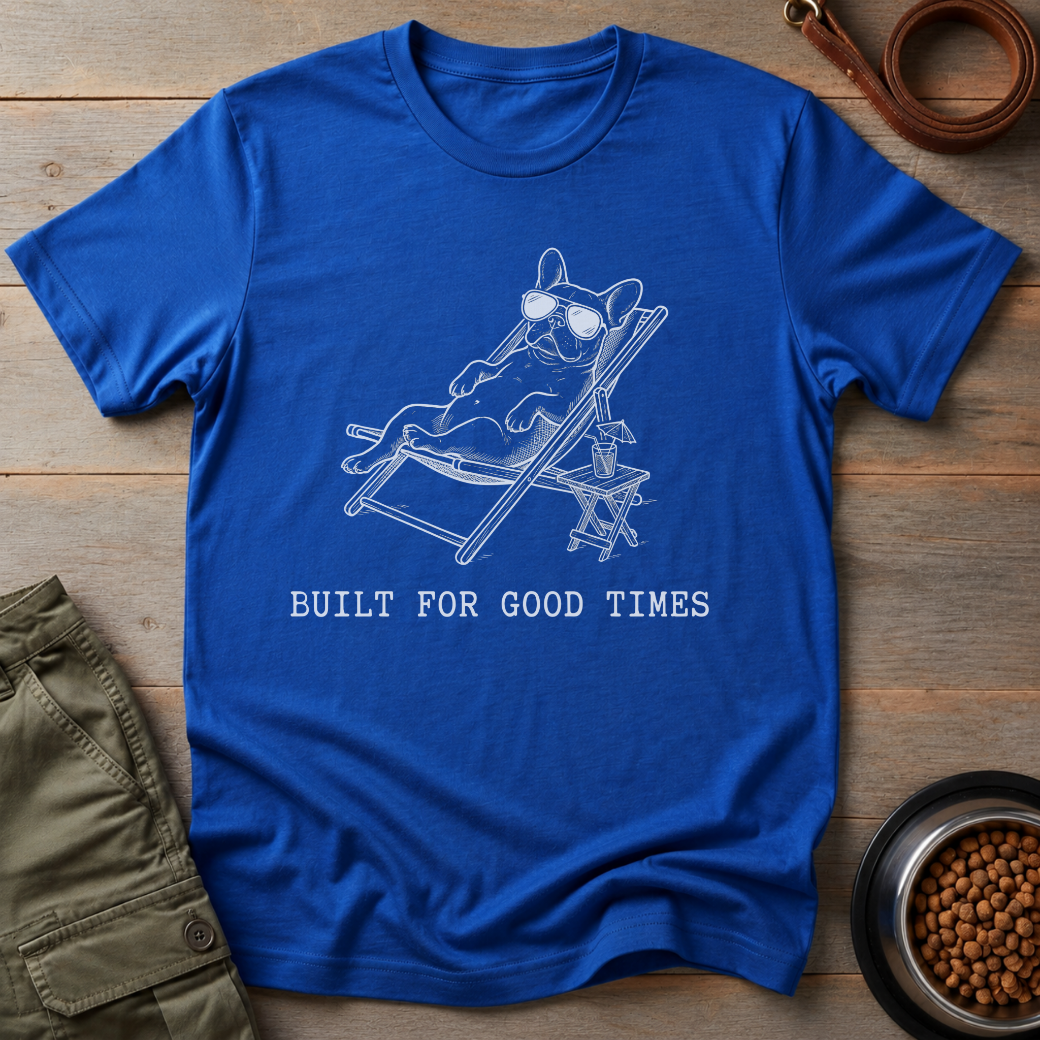 French Bulldog Built For Good Times Tee