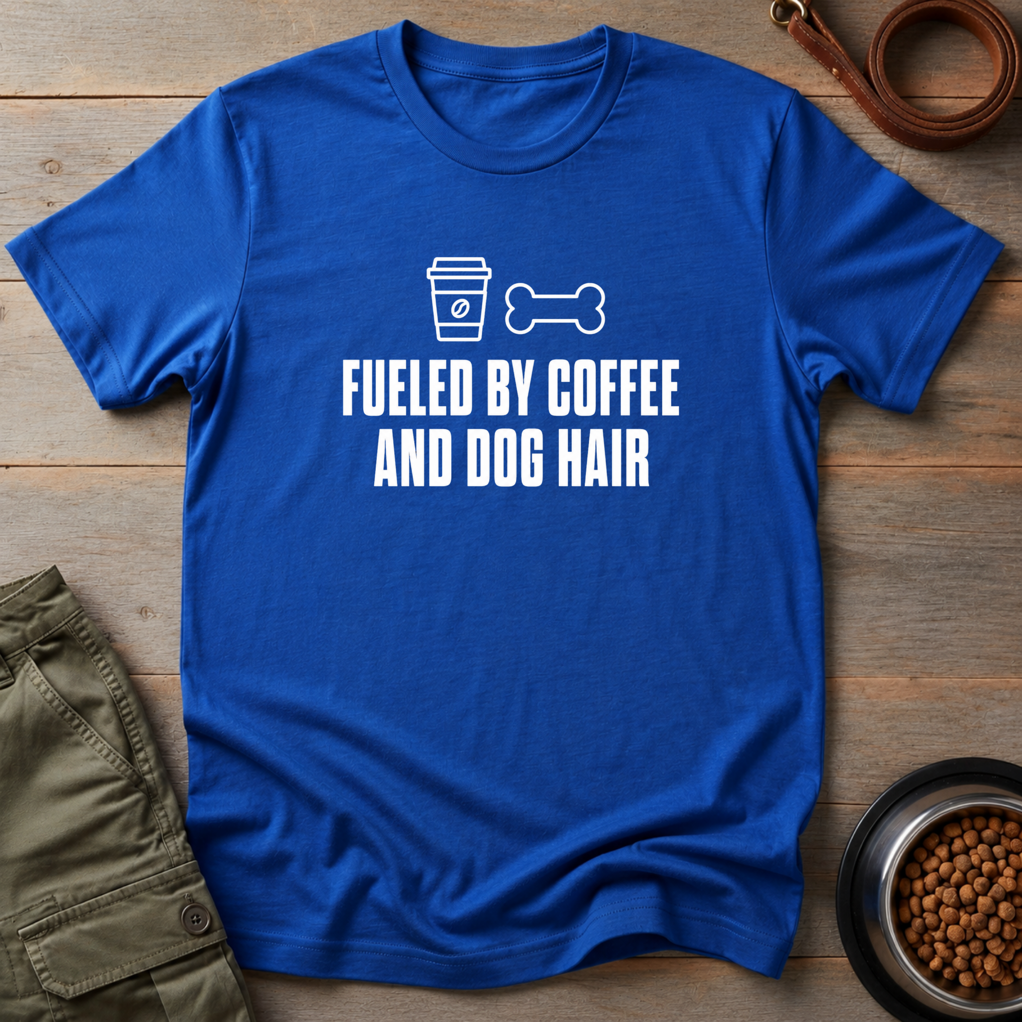 Fueled By Coffee And Dog Hair Tee