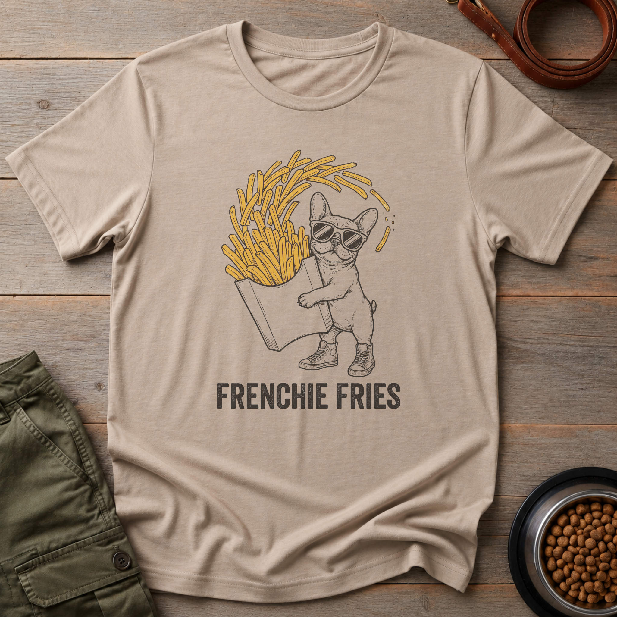 French Bulldog Fries Before Guys Tee